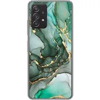 MuchoWow Handyhülle für Samsung Galaxy A53 5G Gold - Marmor - Grün - Luxus - Marmoroptik -, Phone Case, Silikon, Schutzhülle Dünn