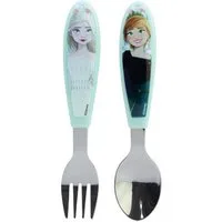 Disney Frozen Kinderbesteck Set 2-teilig – Löffel & Gabel mit Motivgriffen (2-tlg), 1 Personen