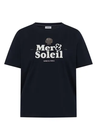 CECIL - T-Shirt mit Frontprint blau - Gr. - XS