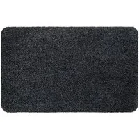 matches21 HOME & HOBBY Fußmatte Schmutzfangmatte für innen anthrazit grau meliert in 40x60 cm, rechteckig, Höhe: 6 mm, Saugstarke Sauberlaufmatte als waschbarer Türmatte Fussabtreter