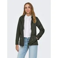 ONLY Parka ONLLORCA LIFE CANVAS PARKA CC OTW mit Kordelzug in der Taille