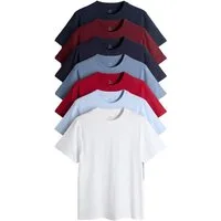 The Set T-Shirt The Set Regular Fit Rundhals-T-Shirts, 7er-Pack (7-tlg)