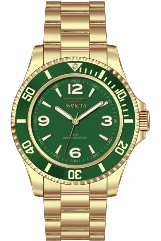 Invicta Specialty 69722 Herren Uhr - Quartz Bewegung - Edelstahl mit Grünem Zifferblatt - 40 mm