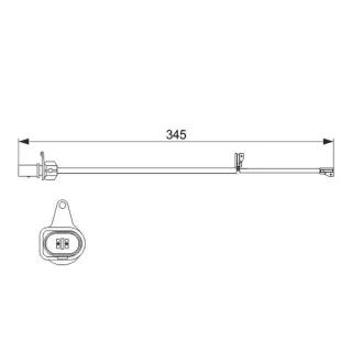 Bosch Warnkontakt f?r Bremsbel?ge Audi A6 A7 Q5