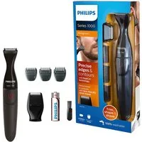 Philips Multifunktionstrimmer Series 1000 MG1100/16, abwaschbar, mit DualCut-Präzisionstrimmer und 3 Präzisionskämme