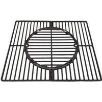 BURI Grillrost Landmann Gussgrillrost Grillplatte 51x44,5cm Gusseisen Grillrost