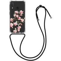 kwmobile Etui Hülle für Samsung Galaxy A20e, Silikon Handyhülle mit Kette - Handykette Handyband