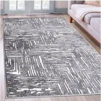 OTTO home Teppich Navid, rechteckig, Höhe: 9 mm, Kurzflor, Hoch-Tief-Struktur, 3D-Design, modern, pflegeleicht