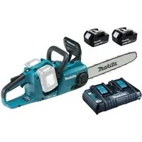 Makita Akku-Kettensäge Makita DUC353PT2 Akku-Kettensäge+2x Akku 5.0Ah+Schnell-Ladegerät