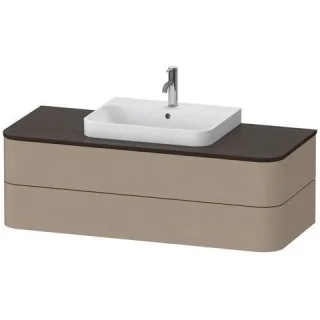 Duravit Happy D.2 Plus Konsolenwaschtischunterbau wandhängend Leinen Matt 1300x550x408 mm - HP497207 HP497207575