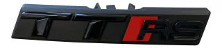 Original Audi Black Edition TT RS 8J 8S Emblem Schriftzug Schwarz Kühlergrill