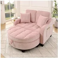 Celya Sofa Multifunktionales Sofa, 2-in-1 Sofa-Bett, mit Aufbewahrungs-Hocker, atmungsaktiver hautfreundlicher Stoff, für kleine Wohnzimmer, Studienzimmer, Schlafzimmer