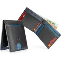 SERASAR Geldbörse Ledergeldbörse für Herren "Clever" (1-tlg), inkl. RFID-Schutz mit Geschenkbox mit Münzfach
