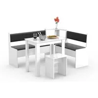 VCM Essgruppe Eckbankgruppe Sitzgruppe Esal Mini, (Set, 5-tlg., 1x Esstisch 1x Hocker 2x Sitzbank)