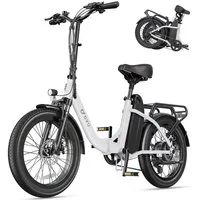DYU E-Bike E-Bike Klapprad 20*3.0 Elektrofahrrad 80-150khm für Damen und Herren, 7 Gang, Heckmotor, 748,8 Wh