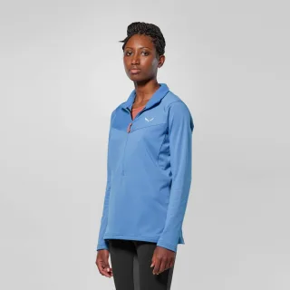 SALEWA - Puez Cammino Polarlite Half Zip Jacke Damen - Blau (Gr.42)