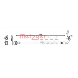 Metzger Bremsschlauch hinten links Toyota Rav 4 3 4111719