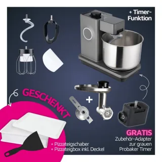 Wilfa Probaker Timer Spar-Set mit Fleischwolf & Spritzgebäckvorsatz...