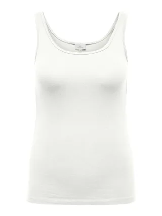 ONLY CARMAKOMA - CARTIME TANK TOP JRS Bright White - Gr. - 44