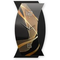 Kreative Feder Wanduhr 3D Designer-WANDUHR Dynamic (ohne Ticken, Funk- oder Quarzuhrwerk, elegant, außergewöhnlich, modern)