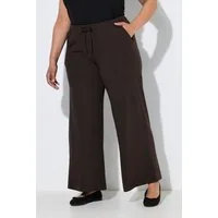 Ulla Popken Funktionshose Jersey-Marlenehose weites Bein Elastikbund