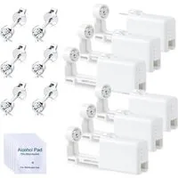 LuxusKollektion Piercing-Set Ohrlochstechpistole Piercing Kit Ohrstecker Werkzeug 6er Transparent