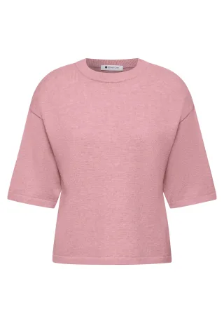 Street One - LTD_QR_3/4 sleeve basic sweate 17936_vintage_blush - Gr. - 36