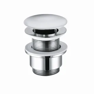 Kludi Waschtisch-u.Bidet-Sifon Schaftventil mit Ablaufkappe G1 1/4 chrom, 1042805-00 1042805-00