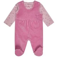 Sterntaler® Strampler Strampler-Set Hase (2-tlg., Set) Strampler-Set Nicki, Hase-Stickerei, Knöpfe, Langarmshirt mit Druck