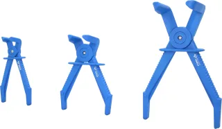 Brilliant Tools Schlauch-Abklemm-Zangen-Satz, 90° abgewinkelt, 3-tlg - BT521015