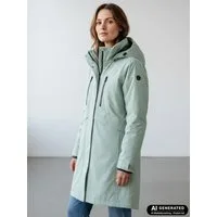 Blue Wave Funktionsmantel Marie Damen Funktionsjacke Marie mit abnehmbarer Kapuze - Mantel Wasserdicht