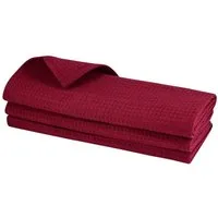 Engelland Geschirrtuch Poliertuch, (Vorteils-Set, 3-tlg., Waffel-Pique), 100 % Baumwolle, integrierte Aufhängeschlaufe, 70 x 50 cm