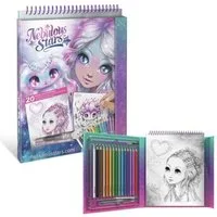 Nebulous Stars Malvorlage Aquarell-Malbuch-Set (Set, 7-St), Skizzenbuch Kreativset Malset Malbuch ab 7 Jahre