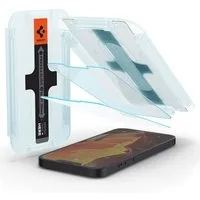 Spigen Displayschutzglas Spigen Displayschutzfolie 2er-Pack + Applicator Apple iPhone 17e / 16, 2 Stück
