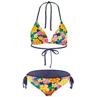Beco Beermann Triangel-Bikini-Top Summer Flowers, in leuchtend buntem Blüten Design