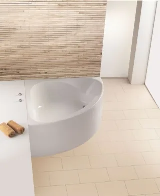 Hoesch Badewanne Spectra Eck 1400 mit angeformter Schürze 3654.010