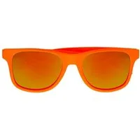 Widmann S.r.l. Verkleidungsmaske 80er Jahre Brille mit Revo Gläsern, Neon Orange