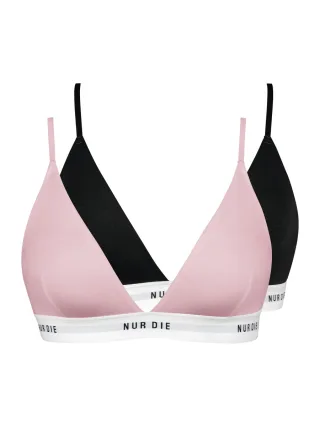 NUR DIE Damen Soft-BH Sportiv 2er Pack