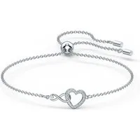 Swarovski Armband Schmuck Geschenk Armkette Herz Infinity Liebe, mit Swarovski® Kristall