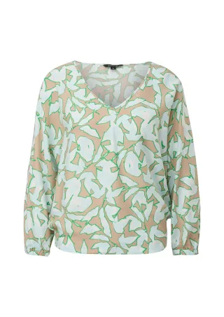 comma - Bluse beige|mehrfarbig - Gr. - 38