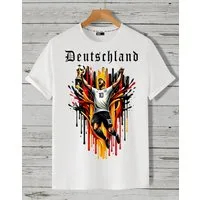 RMK T-Shirt Herren Shirt Fan Trikot Rundhals Fußball Deutschland Germany EM 2024 aus Baumwolle