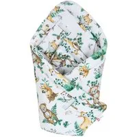 Babydecke BABYLUX Einschlagdecke BABYHÖRNCHEN 75x75cm Neugeborene, BabyLux, 123. Waldtiere