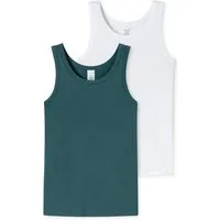 Schiesser Unterhemd 955 (2-St) Achselhemd, Tanktop, Unterziehshirt