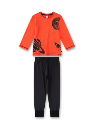 Sanetta - Pyjama long fiery coral - Gr. - 92