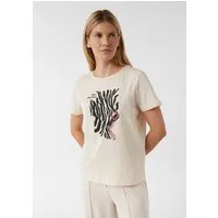 comma Kurzarmshirt T-Shirt T-Shirt mit Artwork