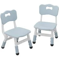 GarveeMore Kindersitzgruppe Kinderstuhl Set von 2, 3 Ebene Höhenverstellbar