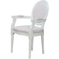 ebuy24 Esszimmerstuhl Rokoko/Amaretta Esszimmerstuhl mit Armlehne antik