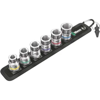 Wera Belt C 1 Zyklop Steckschlüsseleinsatz-Satz, mit Haltefunktion, 1/2"-Antrieb, 7-teilig - 05003995001