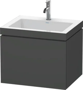 Duravit L-Cube c-bonded Set wandhängend Graphit Matt 600x480x500 mm - LC6916O4949 LC6916O4949