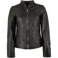 Jilani Lederjacke Fulya Jilani - Damen Lederjacke Lammnappa schwarz